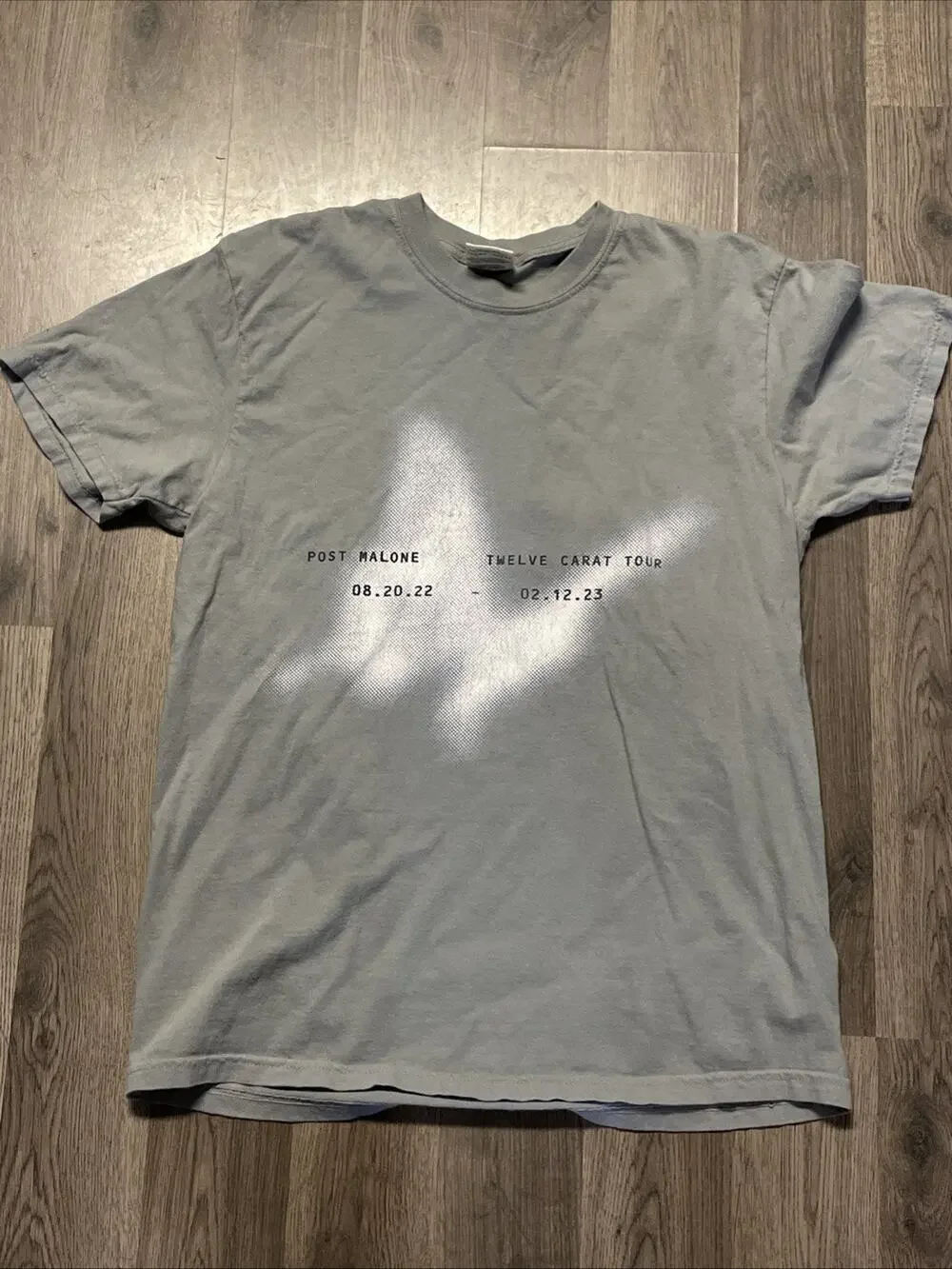 Post Malone Unisex T-Shirt: Butterfly (Ex-Tour) Twelve Carat Tour Medium